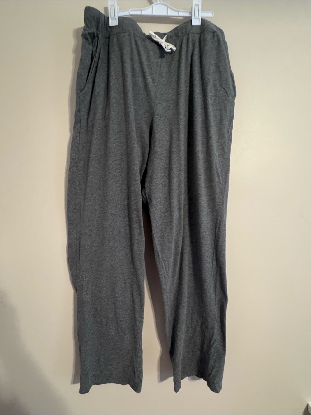 Bread & Boxers Men's Gray Lounge Pants - Organic Cotton Blend - Large